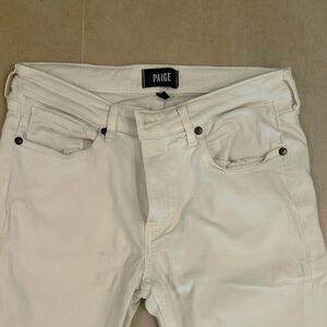 PAIGE Men's white Slim Jeans